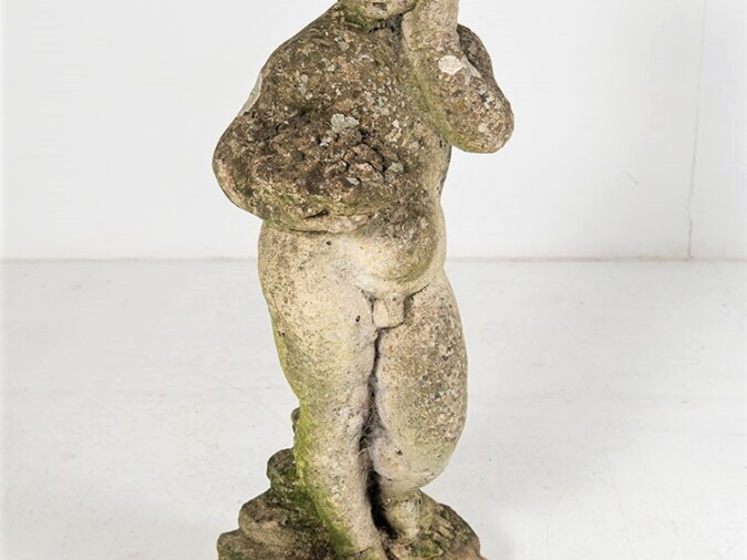 Putti Weathered Garden Statue