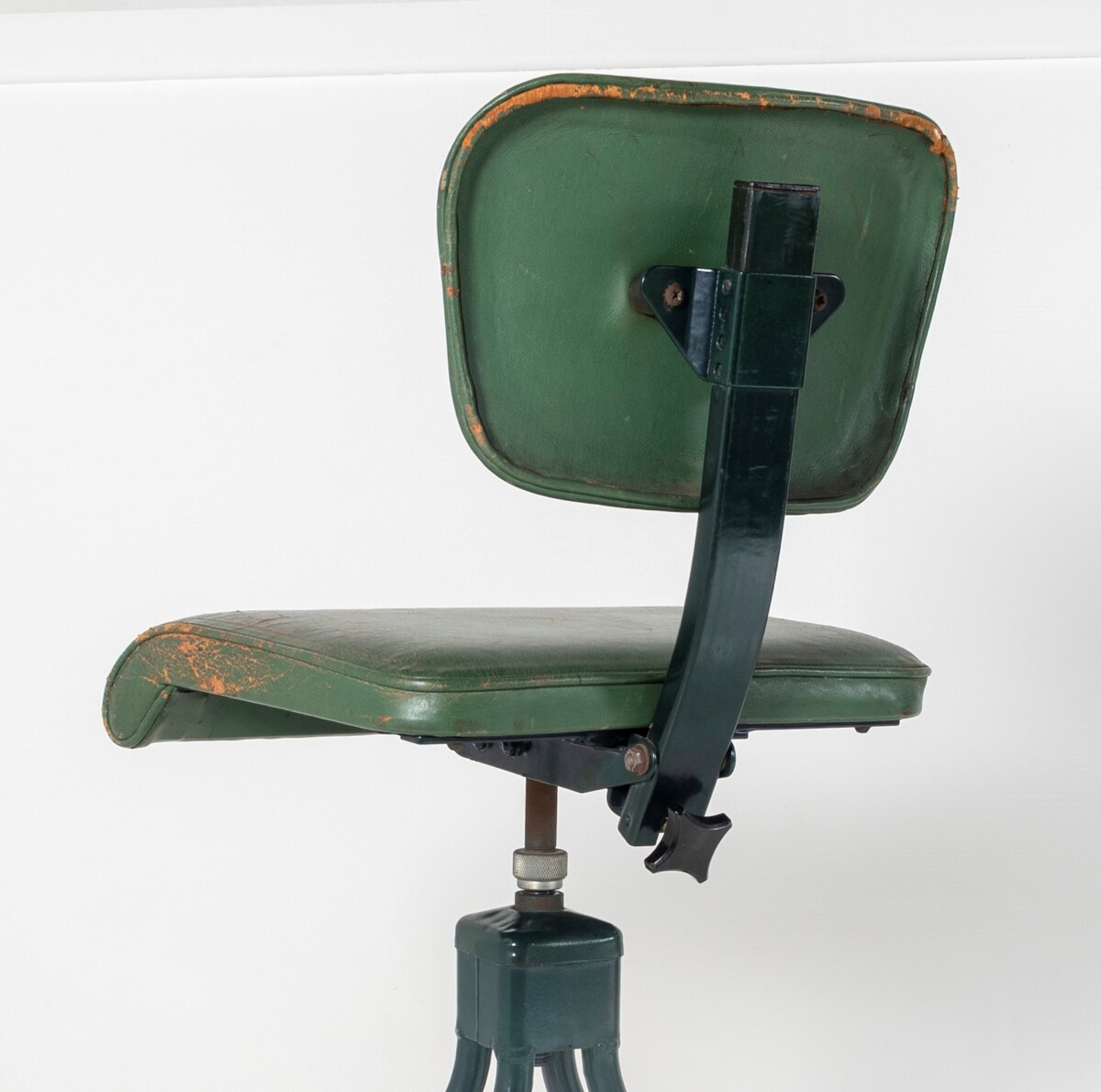 Original 1950s Industrial Factory Swivel Stool by Evertaut | Guitarist Stool Guitar Splayed Seat | High desk Stool - Image 4
