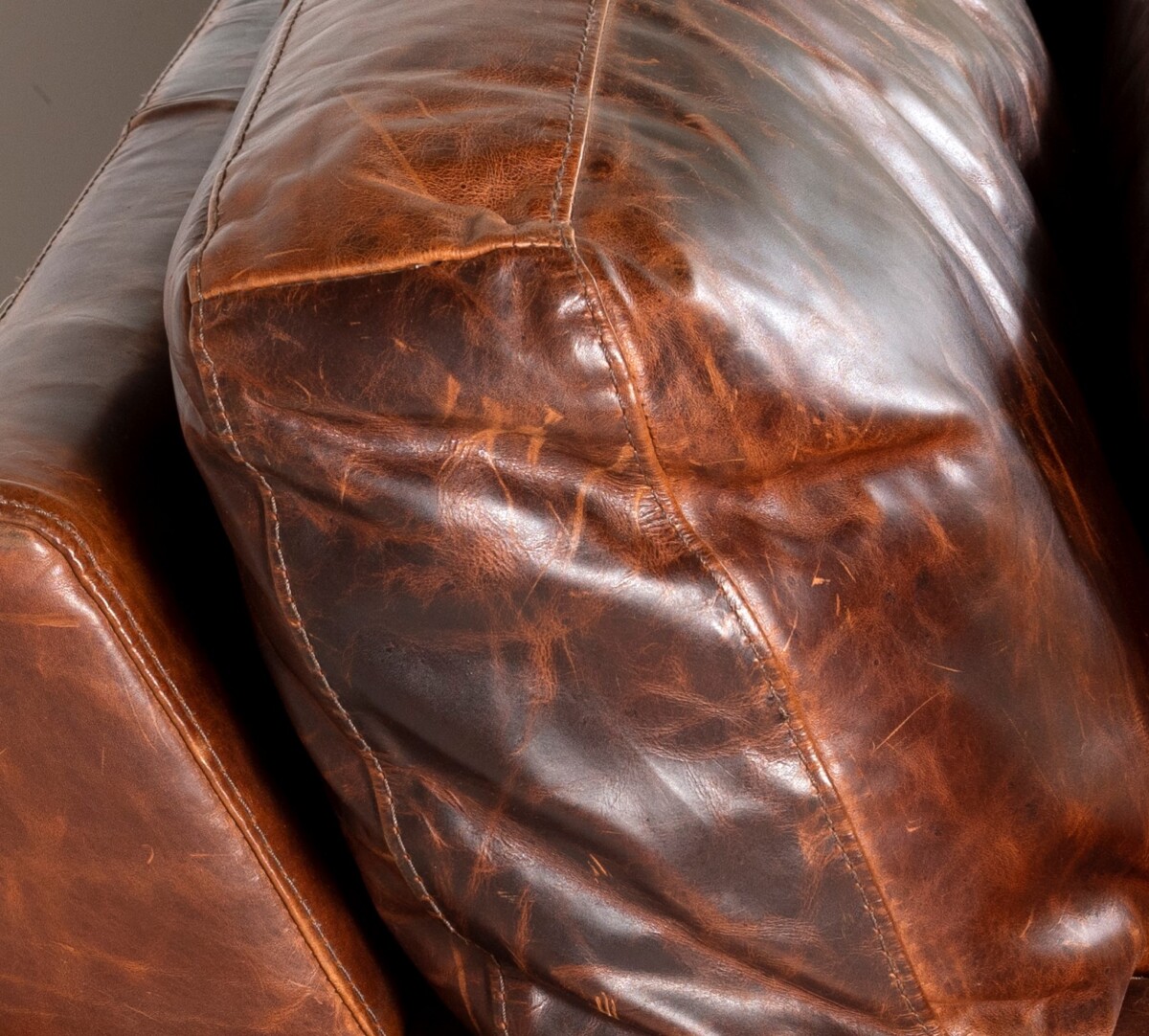 An Exceptional Oversized Roche Bobois Designer Brown Leather Sofa - Large Three Seater - Image 2