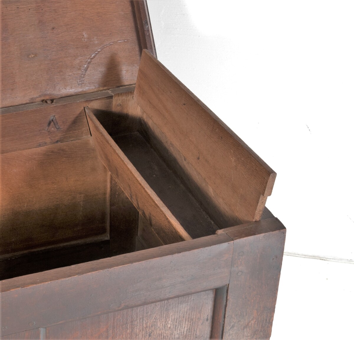 Early 18th Century Georgian Solid Oak Coffer Chest | Blanket Box | Irish 1700s - Image 2
