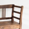 An Excellent Early European High Back 6ft Farmhouse Hall Bench in solid Pine - 3 Seater - Image 4