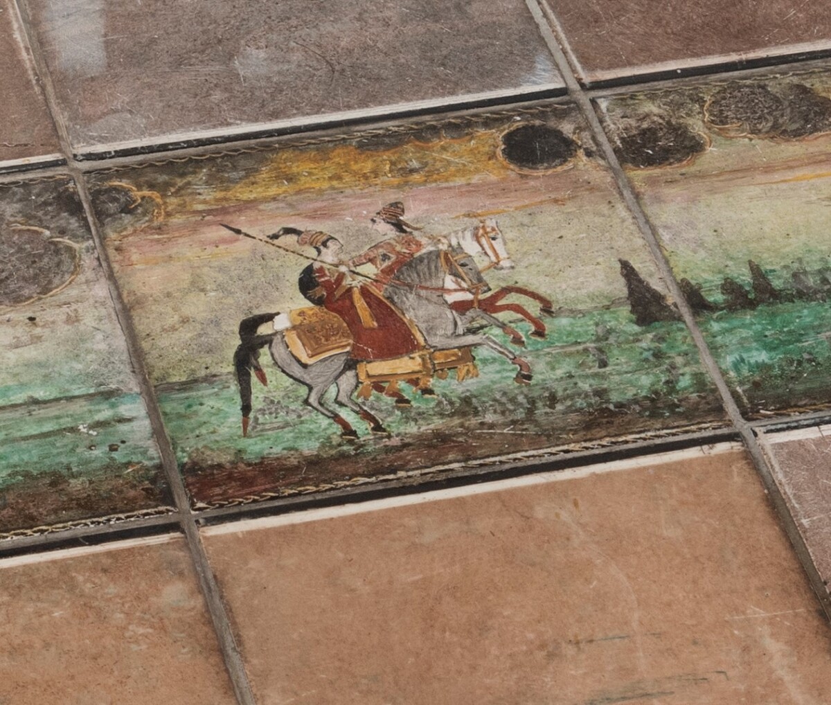 Spanish Revival Wrought iron Tile Top Patio or Hall Table | California Catalina Tile Top Table - Image 11