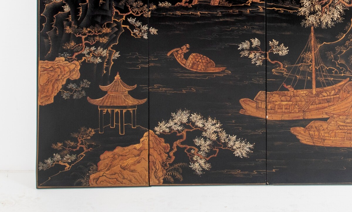 19th Century Wooden Chinese Wall Décor | Oriental Chinoiserie Wall Art Panels - Image 3