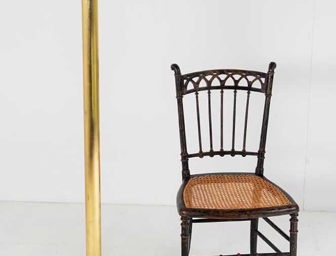 Antique Corinthian Brass Column Standard Lamp | Floor Standing Lamp