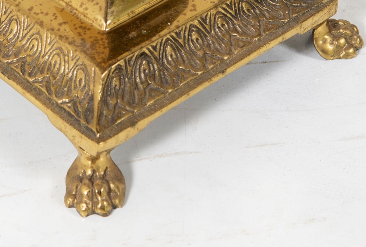 Antique Corinthian Brass Column Standard Lamp | Floor Standing Lamp - Image 2
