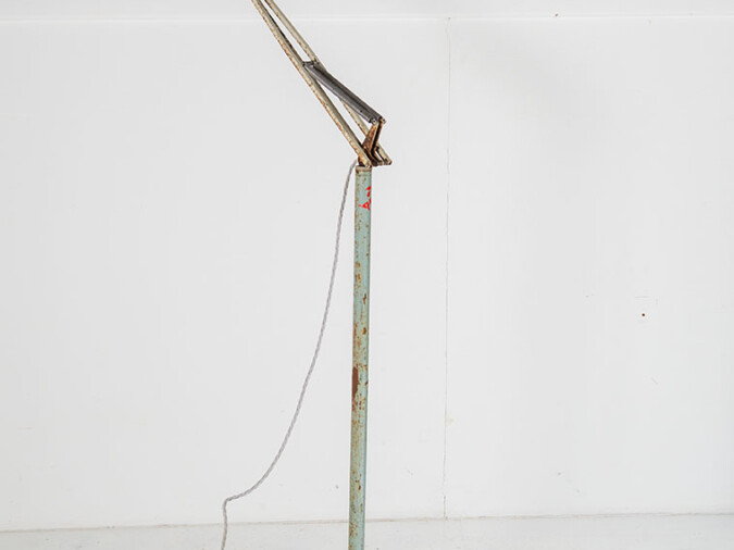 Mid Century Floor Standing Industrial Anglepoise 1001 Swivel Lamp