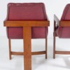 An Exceptional Pair of Bauhaus Influenced Teak Leather Library Study Chairs - Image 8