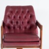 An Exceptional Pair of Bauhaus Influenced Teak Leather Library Study Chairs - Image 6