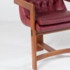 An Exceptional Pair of Bauhaus Influenced Teak Leather Library Study Chairs - Image 15