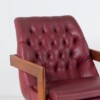 An Exceptional Pair of Bauhaus Influenced Teak Leather Library Study Chairs - Image 14
