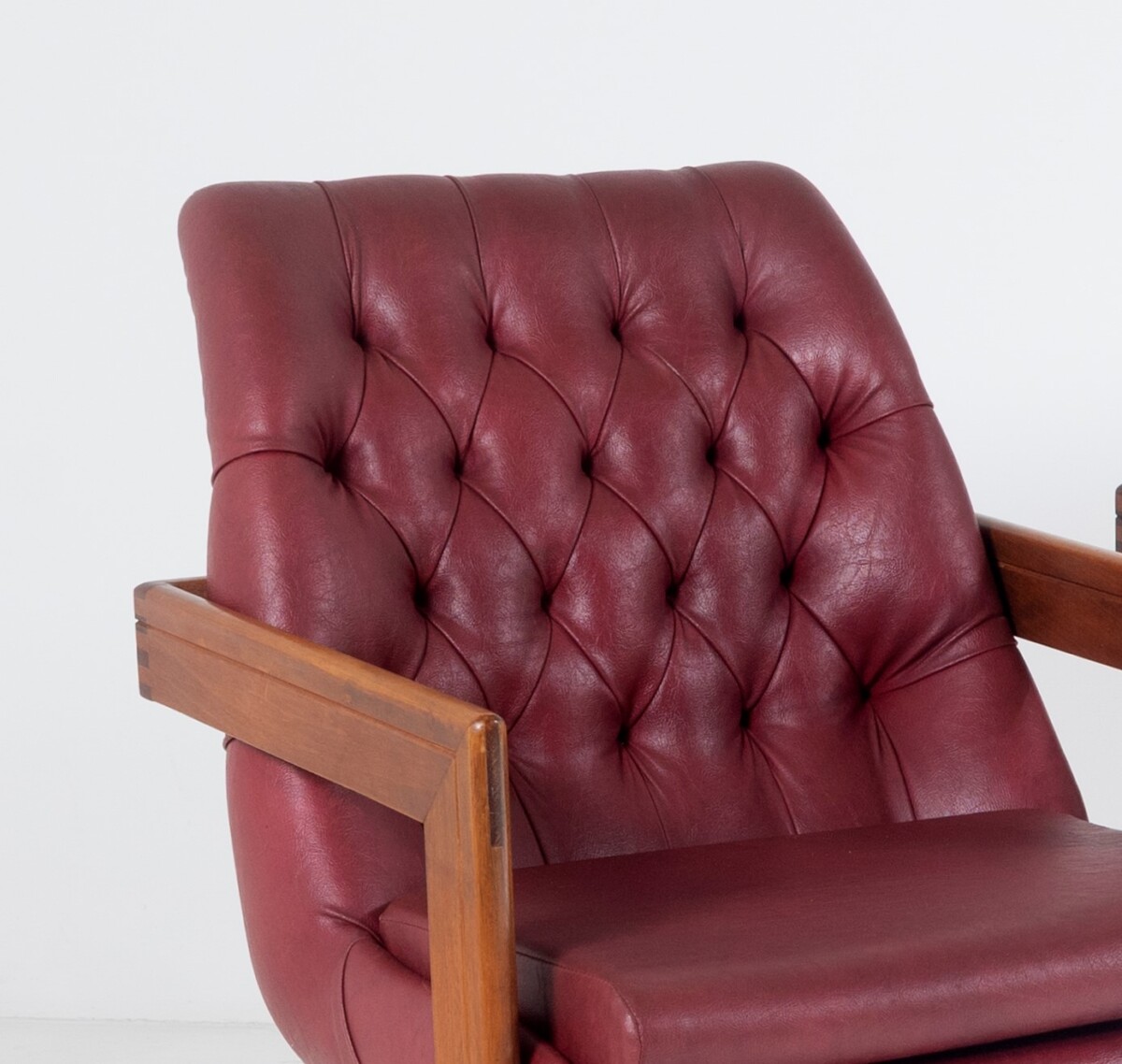 An Exceptional Pair of Bauhaus Influenced Teak Leather Library Study Chairs - Image 14