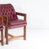 An Exceptional Pair of Bauhaus Influenced Teak Leather Library Study Chairs - Image 13