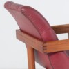 An Exceptional Pair of Bauhaus Influenced Teak Leather Library Study Chairs - Image 2