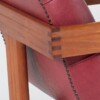 An Exceptional Pair of Bauhaus Influenced Teak Leather Library Study Chairs - Image 10