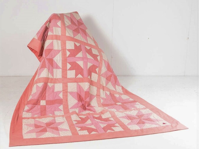 Vintage Handmade Patchwork Tapestry Blanket Quilt in Excellent Condition