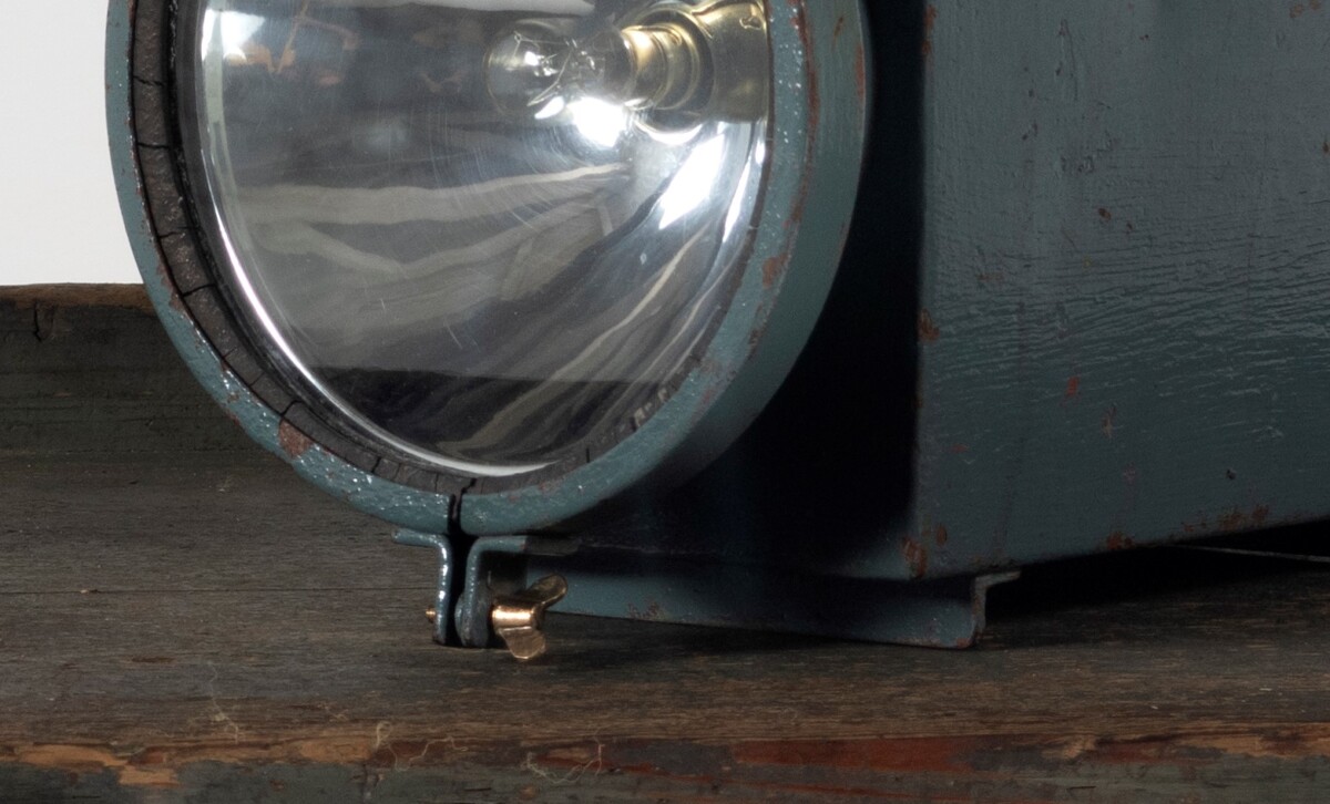 1920s Industrial Military Table Lamp | Unusual Old Torch Light - Image 3