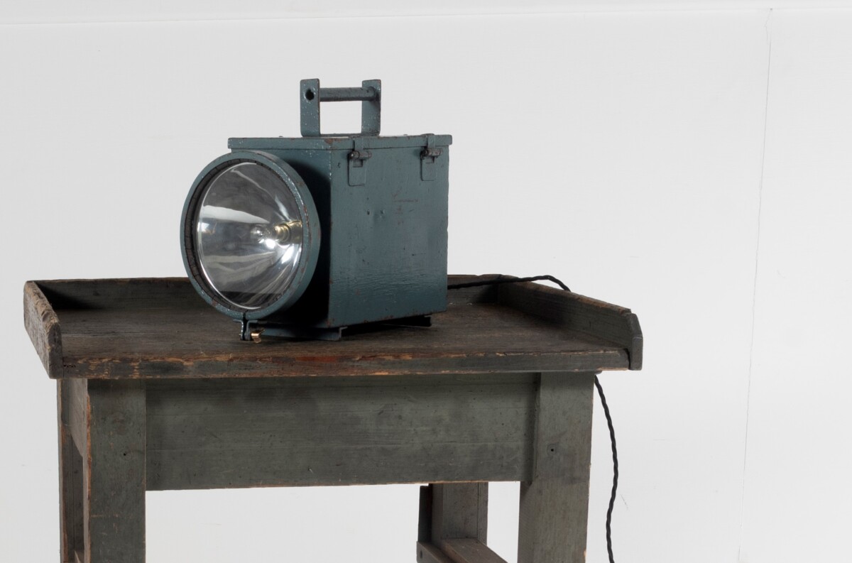 1920s Industrial Military Table Lamp | Unusual Old Torch Light - Image 7