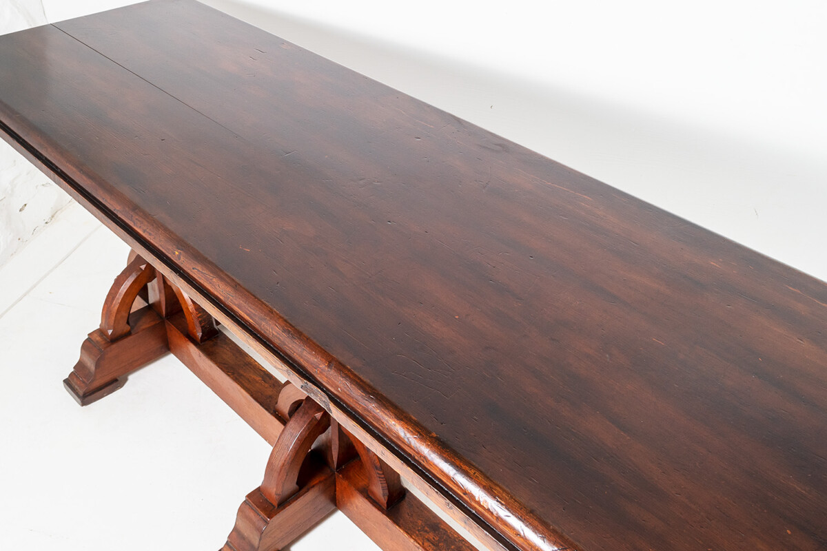 Large Scale Victorian Ecclesiastical Gothic Revival Aesthetic Centre Table in the Manner of A.W.N Pugin - Image 9