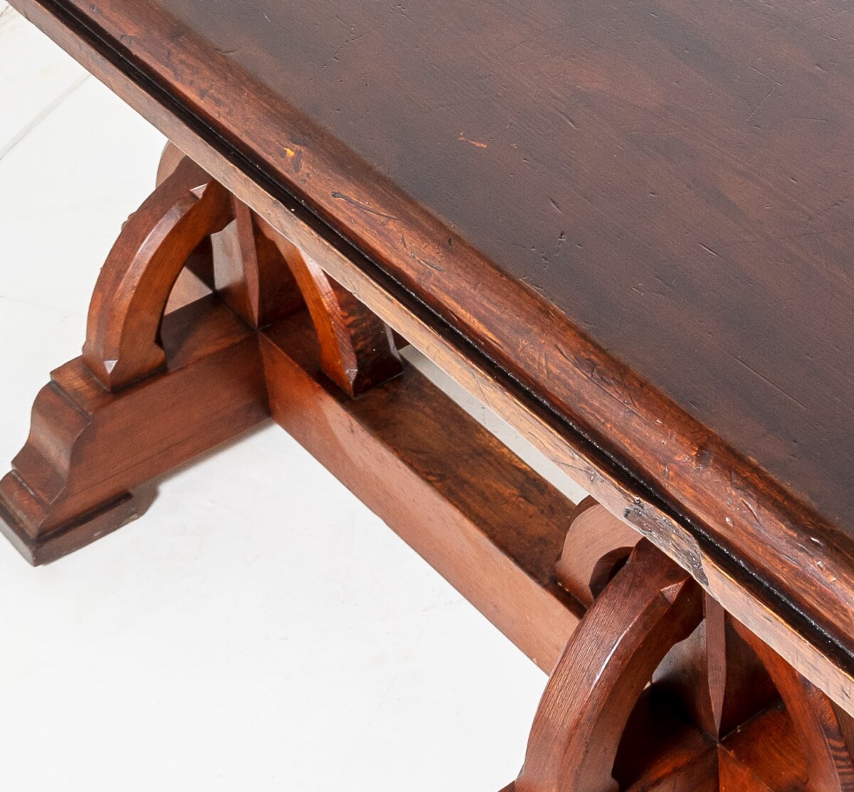 Large Scale Victorian Ecclesiastical Gothic Revival Aesthetic Centre Table in the Manner of A.W.N Pugin - Image 3