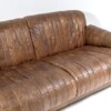 Superb Quality 1970s Mid Century Scandinavian Patchwork Brown Leather Sofa | Long 3 Seater - Image 2