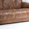 Superb Quality 1970s Mid Century Scandinavian Patchwork Brown Leather Sofa | Long 3 Seater - Image 8
