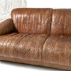 Superb Quality 1970s Mid Century Scandinavian Patchwork Brown Leather Sofa | Long 3 Seater - Image 17