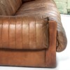 Superb Quality 1970s Mid Century Scandinavian Patchwork Brown Leather Sofa | Long 3 Seater - Image 15