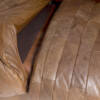 Superb Quality 1970s Mid Century Scandinavian Patchwork Brown Leather Sofa | Long 3 Seater - Image 11