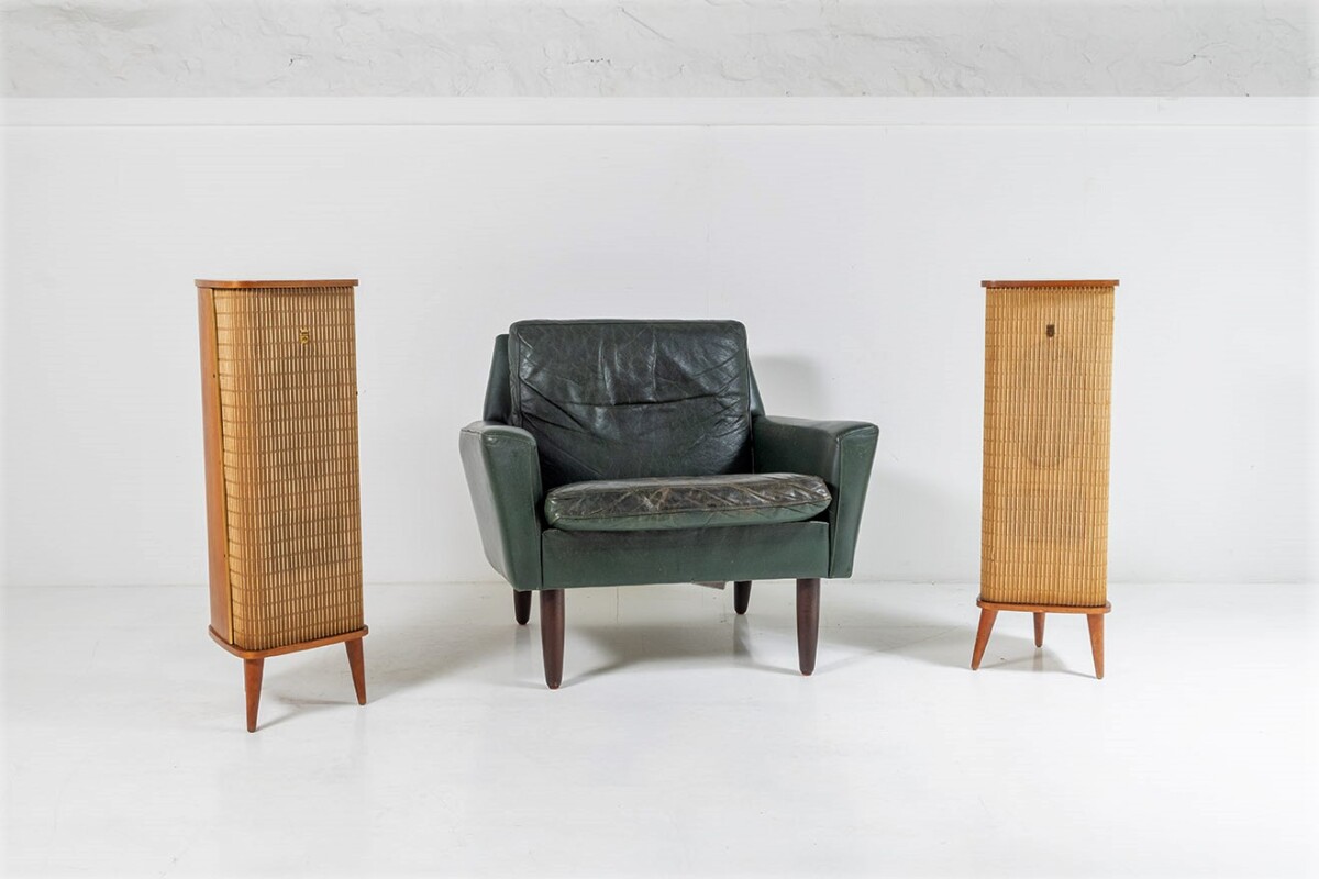 A Pair of Original Mid Century Vintage Grundig Raumklang Stereo Hi-Fi Floor Speakers | Made in Germany 1950s - Image 4