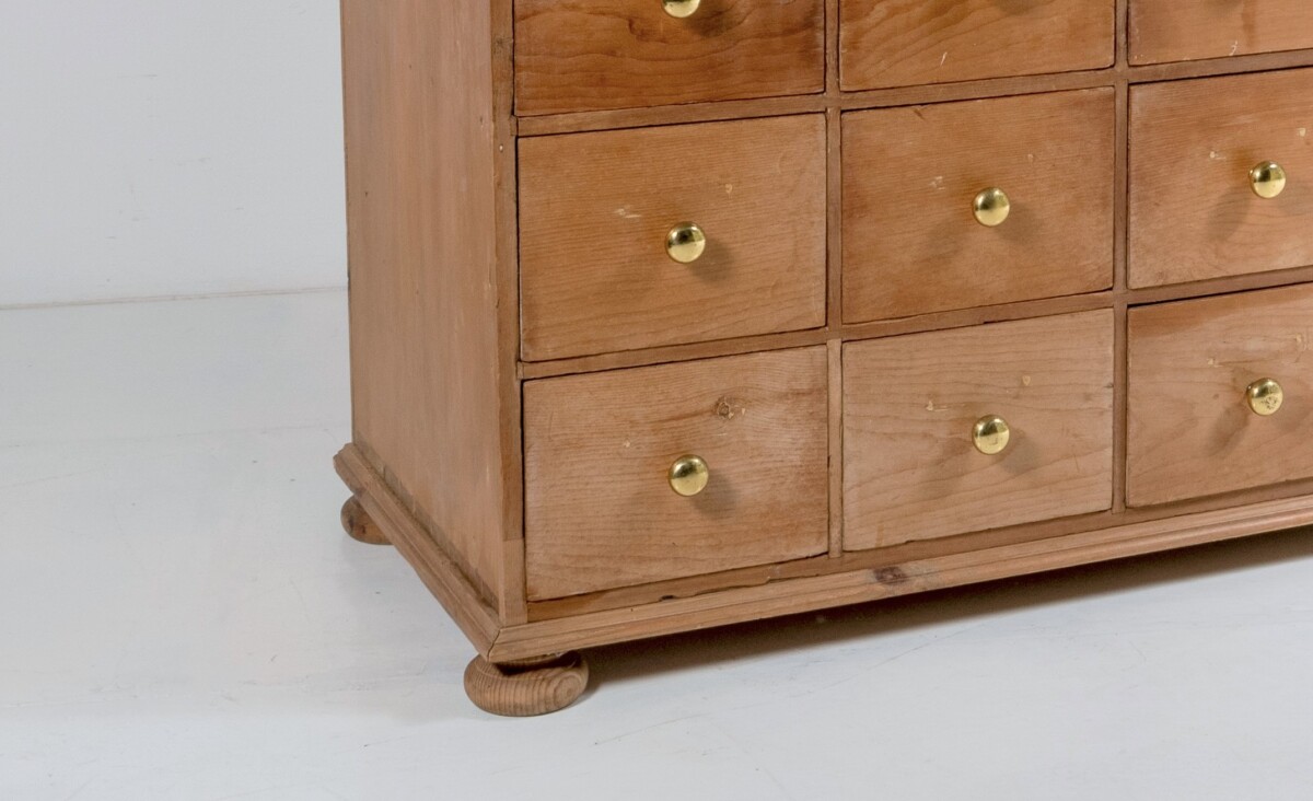 Large 19th Century 50 Bank of Drawers Shop Haberdashery Storage | Scottish Seed Merchant Cupboard - Image 10