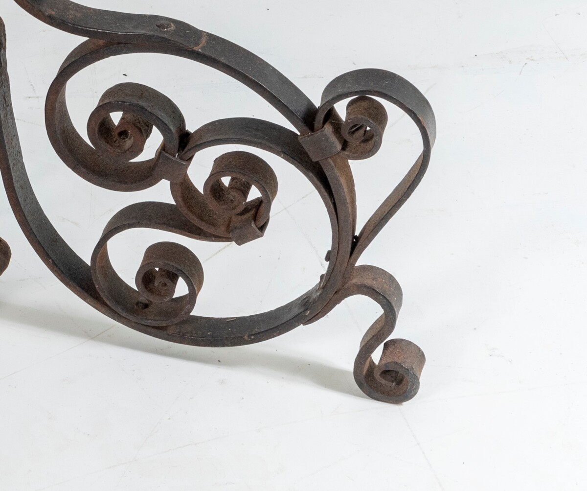 A large scale heavy wrought iron pricket candle tree | English Castle Candelabra - Image 5