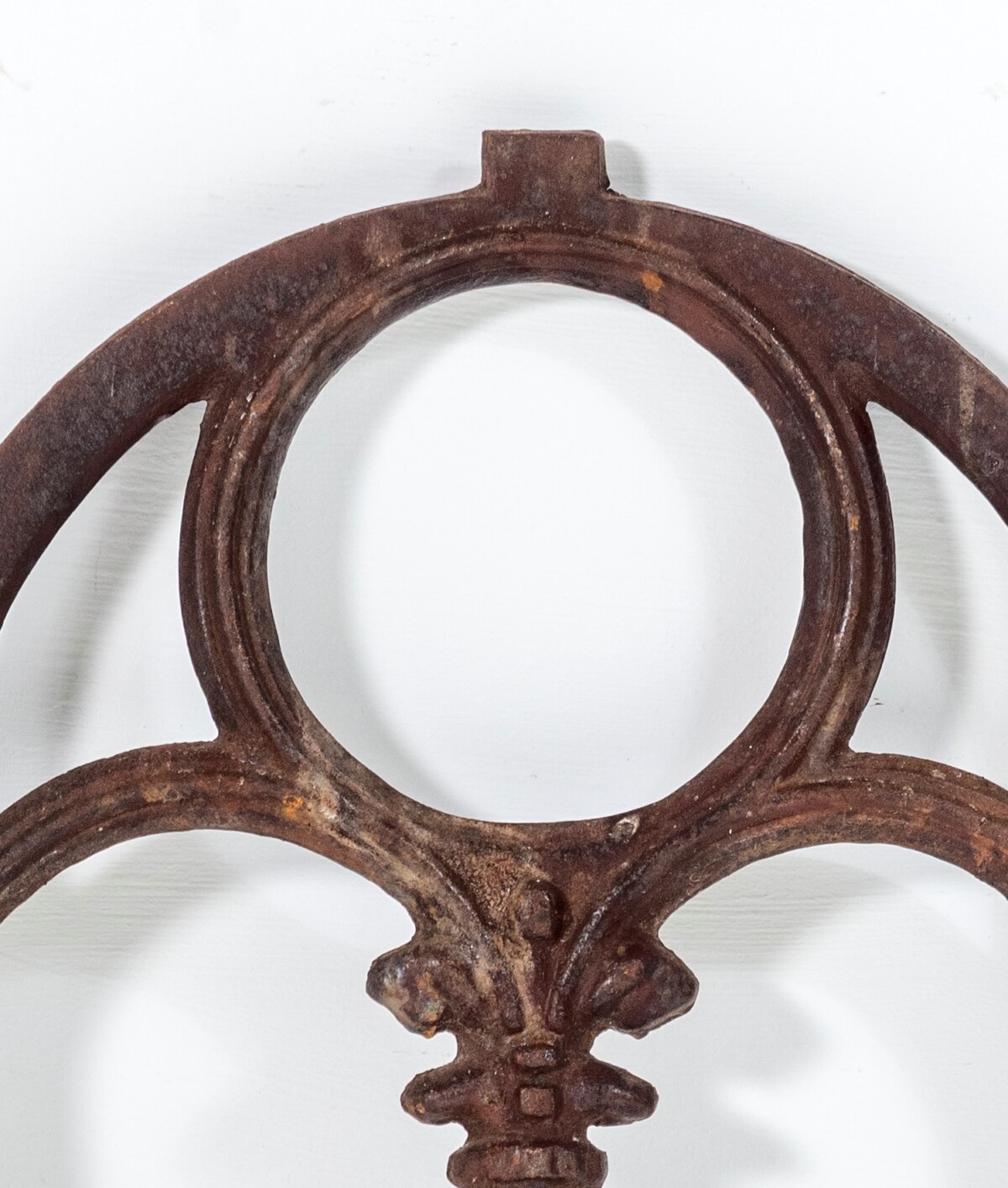 Small Reclaimed Victorian 19th Century Cast Iron Arched Top Gothic Revival Window Frame - Image 3