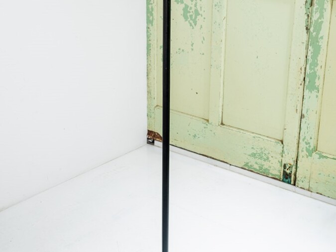 Stylish 1920s Art Deco Brass with Black Enamel Finish Floor Lamp | Standard Lamp
