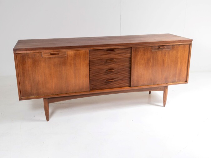 1960s Mid Century Teak Sideboard Credenza designed by Arthur Edwards for White & Newton