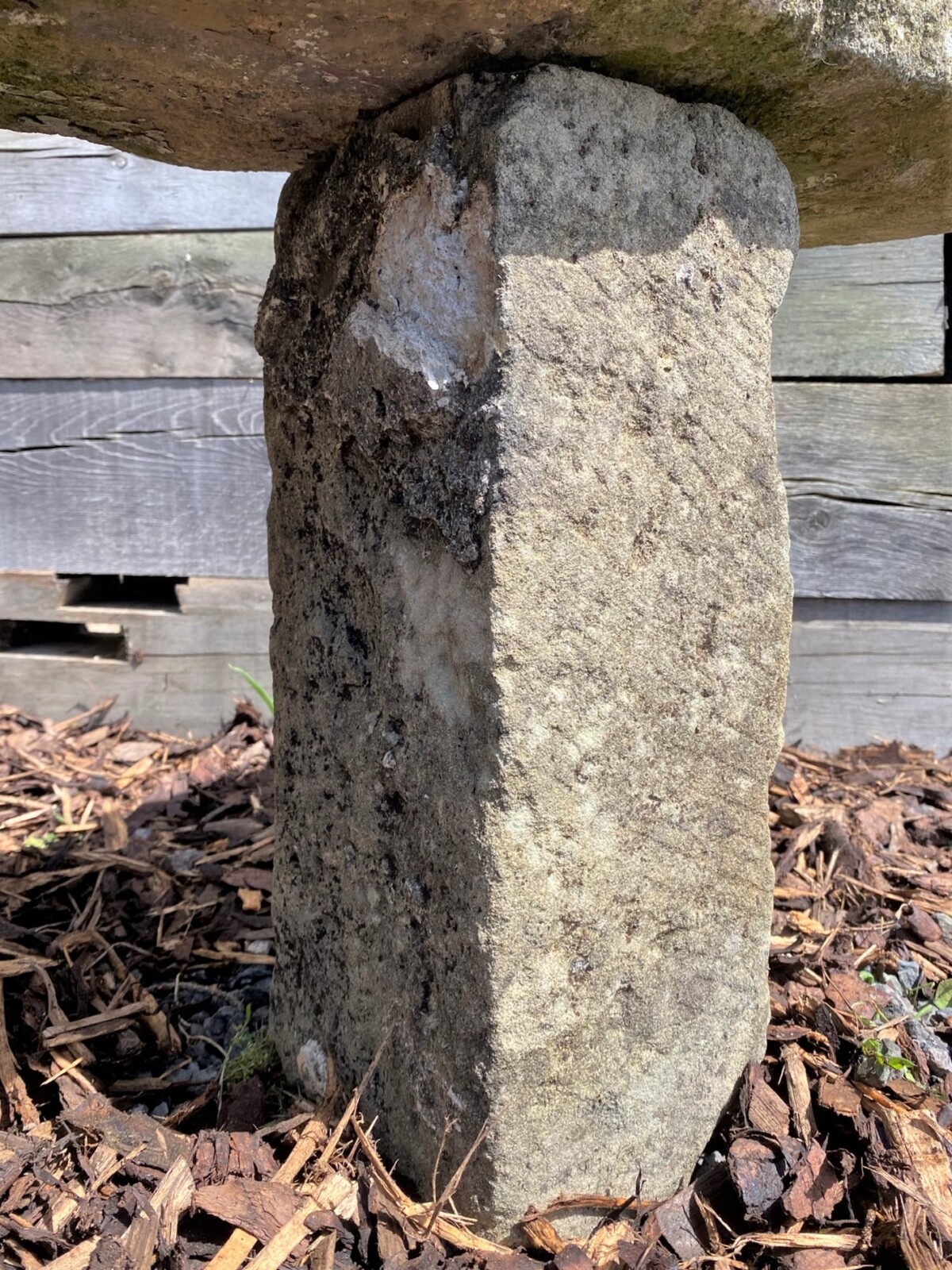 5ft Long Reclaimed Sandstone Garden Bench | Garden Seat | Weathered Garden Feature - Image 14