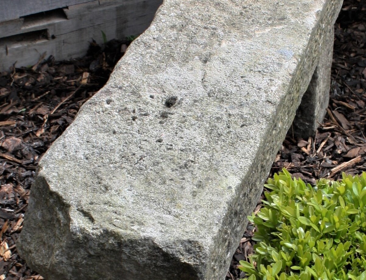 5ft Long Reclaimed Sandstone Garden Bench | Garden Seat | Weathered Garden Feature - Image 6