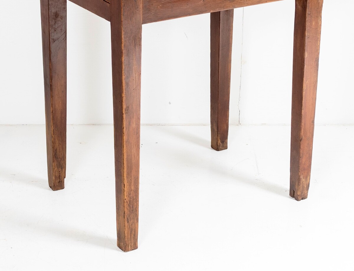 Unusual Welsh Pine Hall Occasional Table Desk with Single Drawer Circa 1890 - Image 7