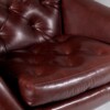 A Mid Century 1960s Swivel Egg Chair in Brown Faux Leather - Image 6