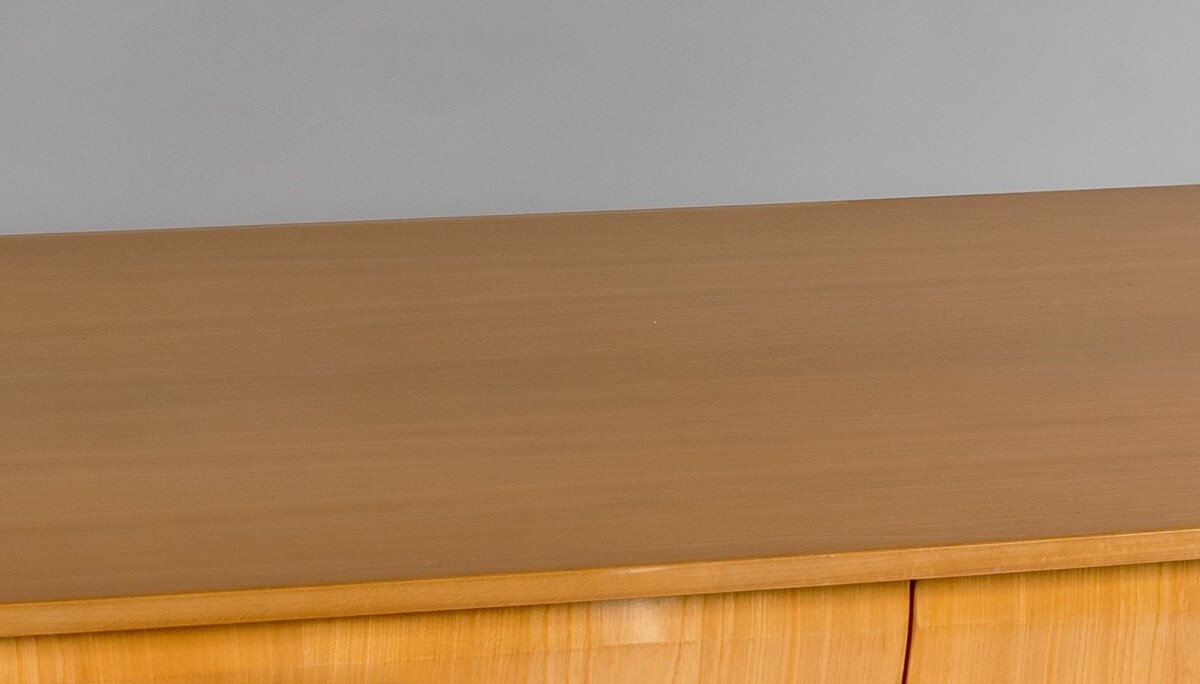 Stylish 1960s Mid Century Modern High Gloss Maple Credenza Sideboard 6 drawer Console Unit - Image 10