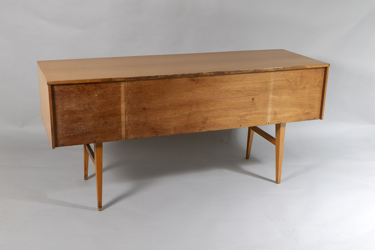 Stylish 1960s Mid Century Modern High Gloss Maple Credenza Sideboard 6 drawer Console Unit - Image 14