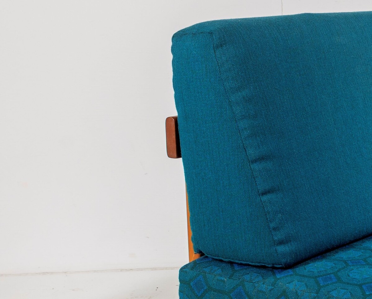 1960s Mid Century Teak 'Svanette' Daybed Sofa by Ingmar Relling in its Original Fabric - Image 17