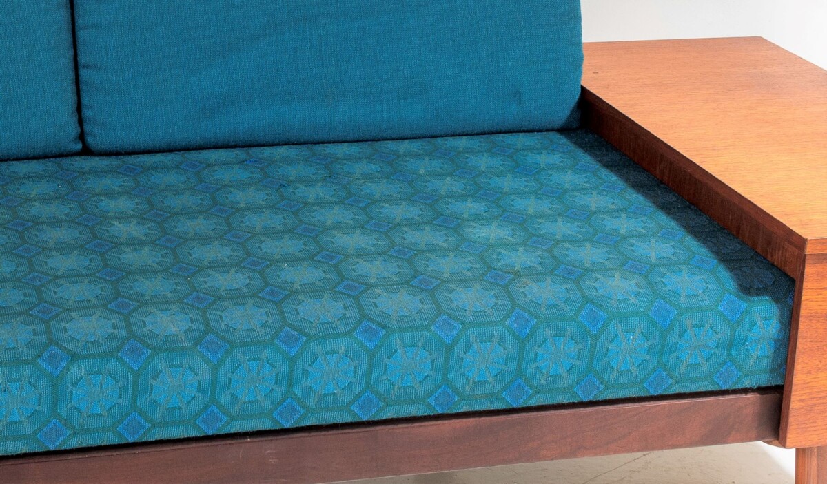 1960s Mid Century Teak 'Svanette' Daybed Sofa by Ingmar Relling in its Original Fabric - Image 11