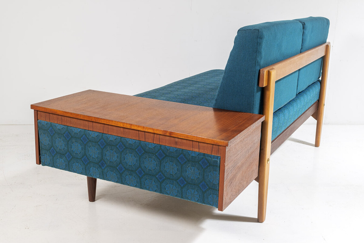 1960s Mid Century Teak 'Svanette' Daybed Sofa by Ingmar Relling in its Original Fabric - Image 6
