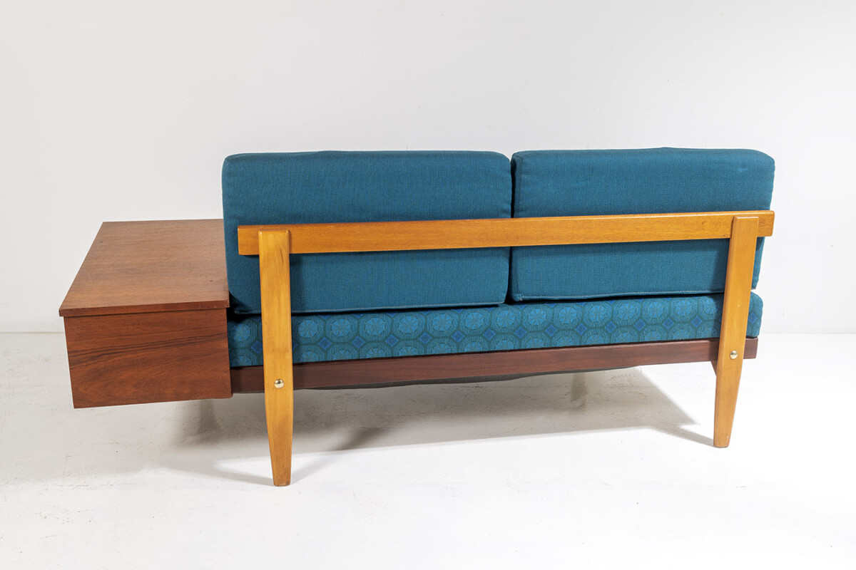 1960s Mid Century Teak 'Svanette' Daybed Sofa by Ingmar Relling in its Original Fabric - Image 5