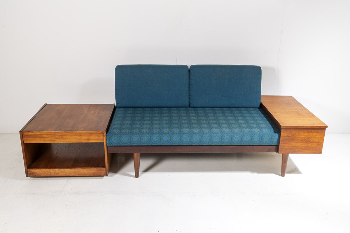 1960s Mid Century Teak 'Svanette' Daybed Sofa by Ingmar Relling in its Original Fabric - Image 19