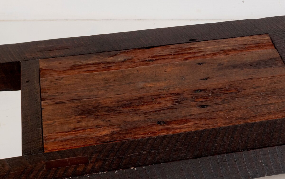 Large 6ft Heavy Form Rustic Coffee Table made from Burmese Teak - Image 9