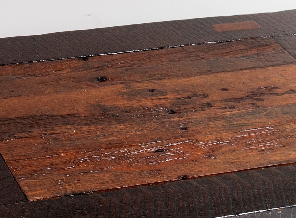Large 6ft Heavy Form Rustic Coffee Table made from Burmese Teak - Image 7