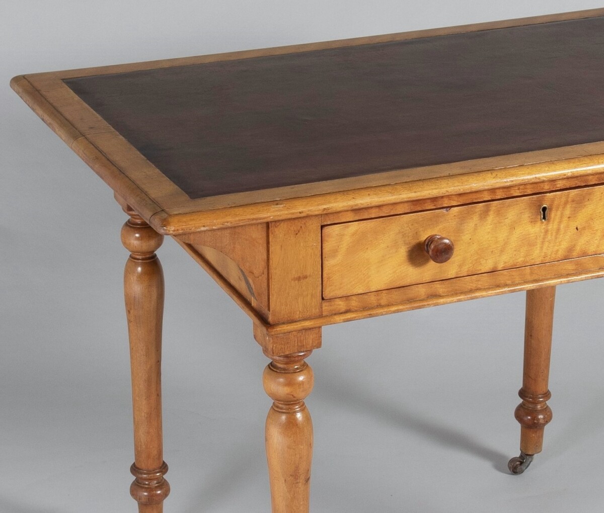 Small Satin Birch Writing Desk by Heal & Son London - Image 5