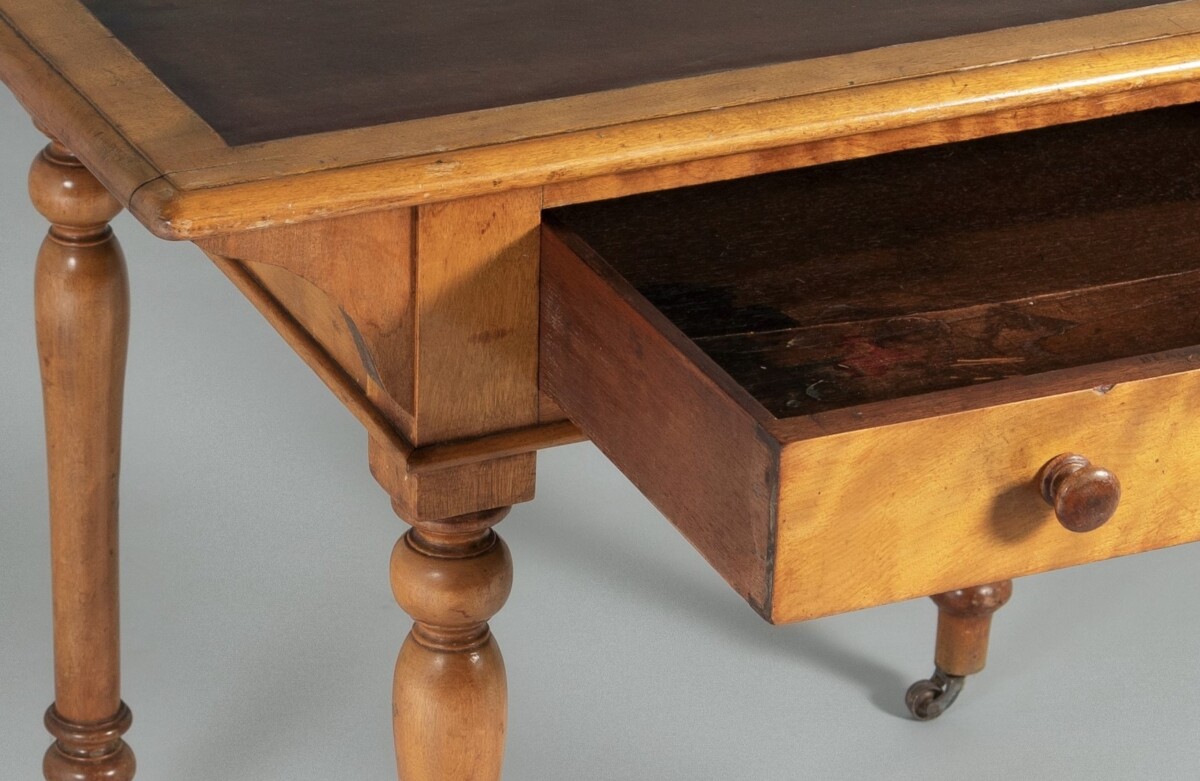 Small Satin Birch Writing Desk by Heal & Son London - Image 14