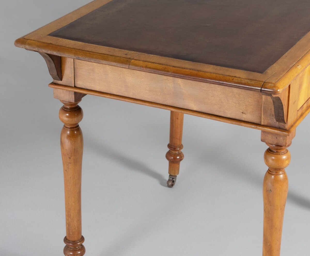 Small Satin Birch Writing Desk by Heal & Son London - Image 12